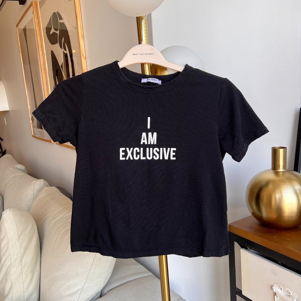 I am exclusive graphic t shirt